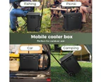 Mountview Cooler Ice Box 27L/43L Portable Chest Trolly For Camping BBQ Picnic