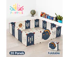 Playpals Kids Playpen Baby Large Safety Gate Toddler Fence Child Play 20 Panels