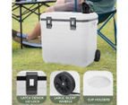 Mountview Cooler Ice Box 27L/43L Portable Chest Trolly For Camping BBQ Picnic