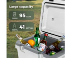 Mountview Cooler Ice Box 27L/43L Portable Chest Trolly For Camping BBQ Picnic