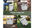 Mountview Cooler Ice Box 27L/43L Portable Chest Trolly For Camping BBQ Picnic