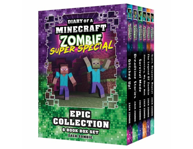 Diary of a Minecraft Zombie Super Special: Epic Collection 6 Book Box Set by Zack Zombie - Book