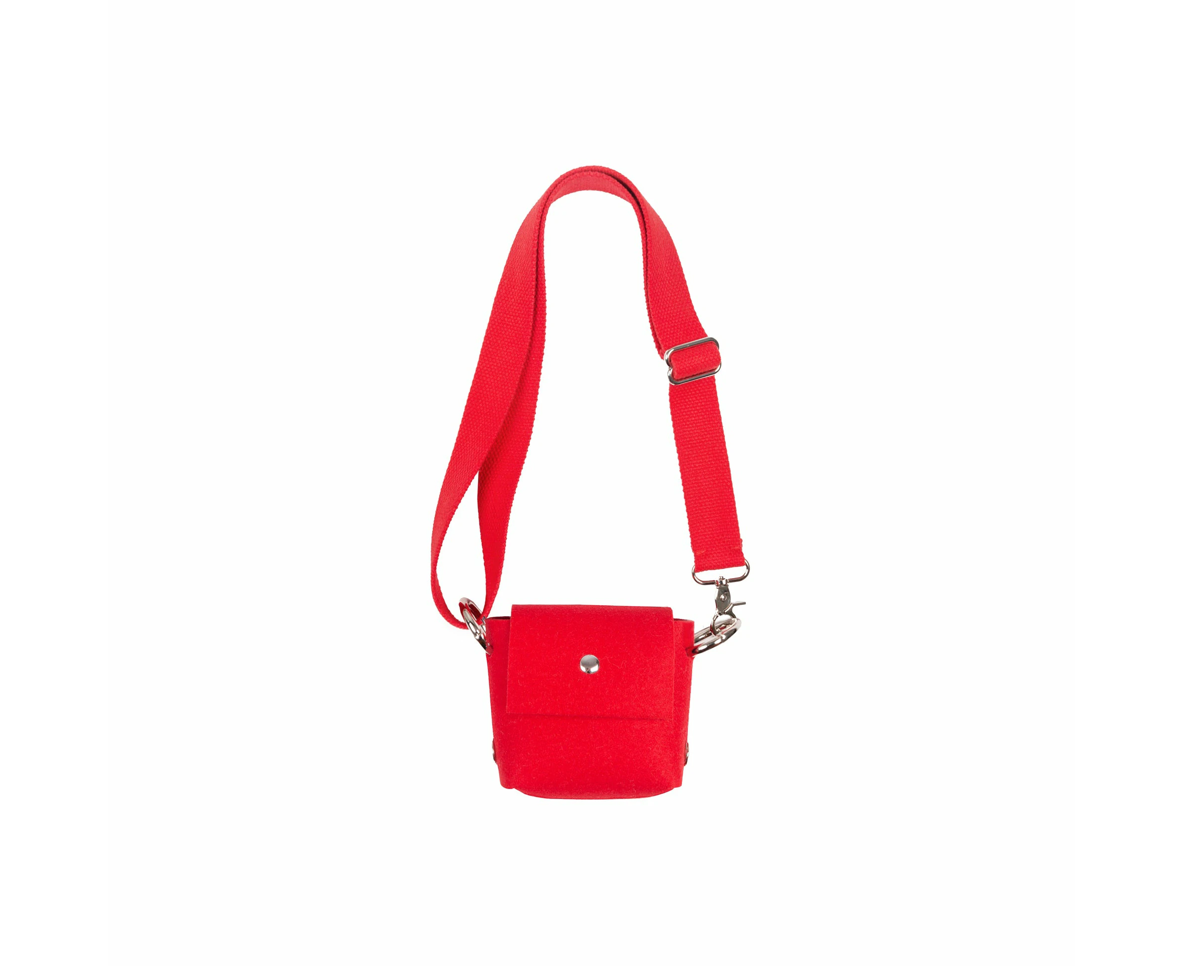 Katya Komarova Felt Mini Purse - Red/Red