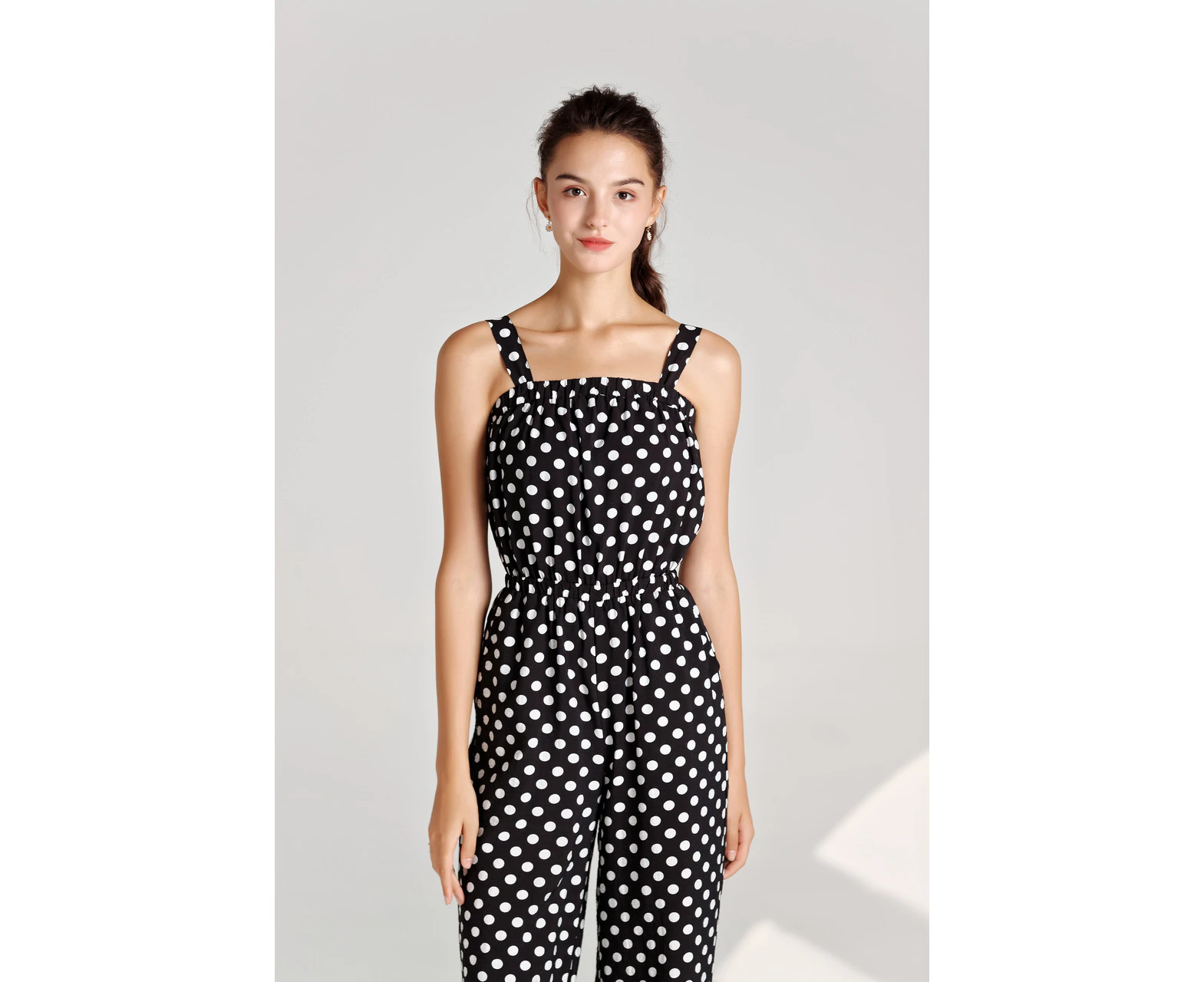 OJAY Women's Dot Cami Jumpsuit - Black