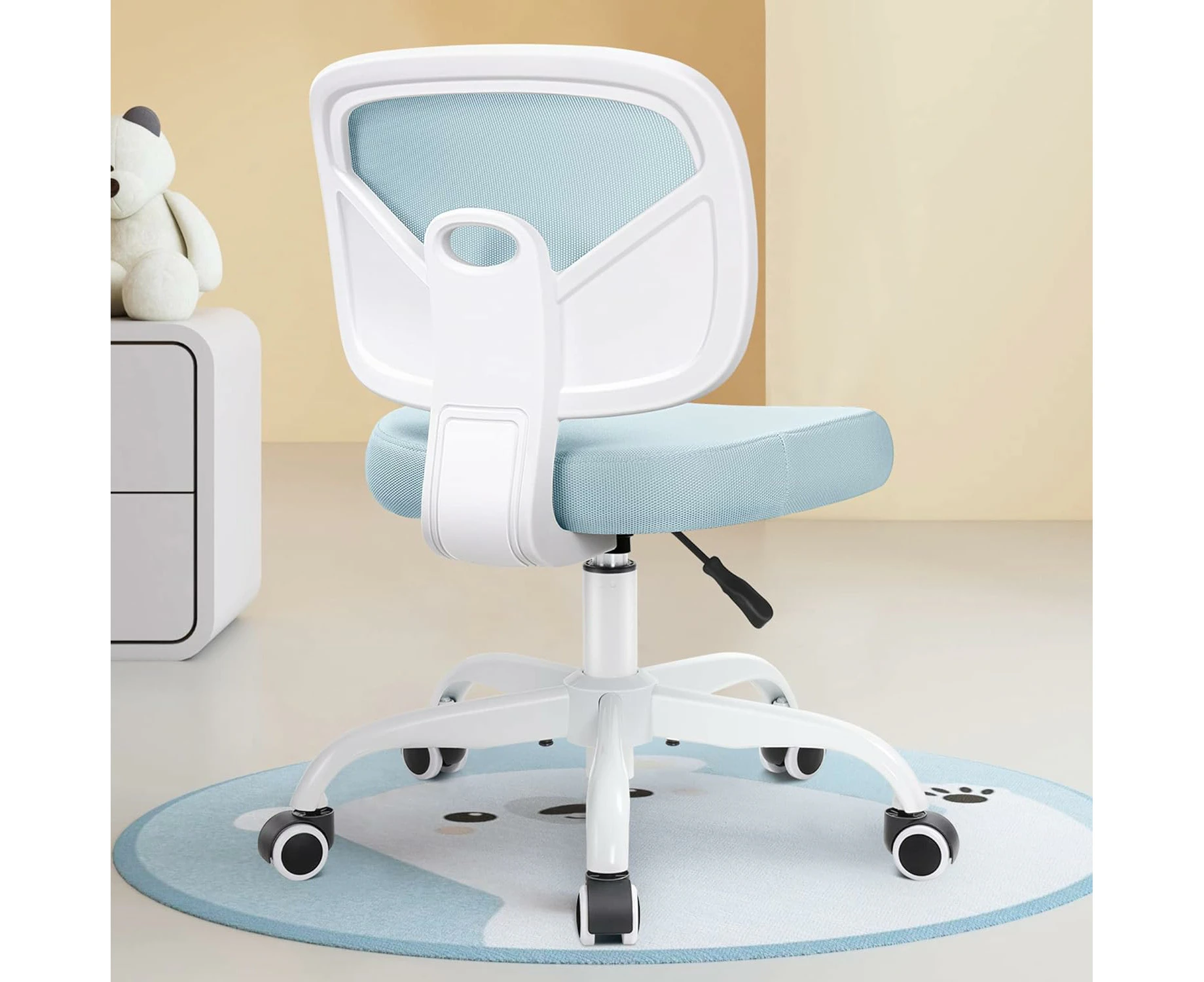 Light Blue Kids Desk Office Chair