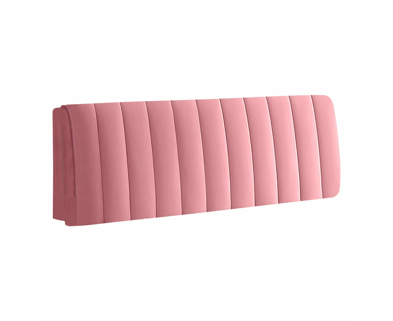 Anyhouz Headboard Cover Pink Short Plush Super Soft Smooth Quilted Velvet Bed Back Dust Protector Cover 100x70cm