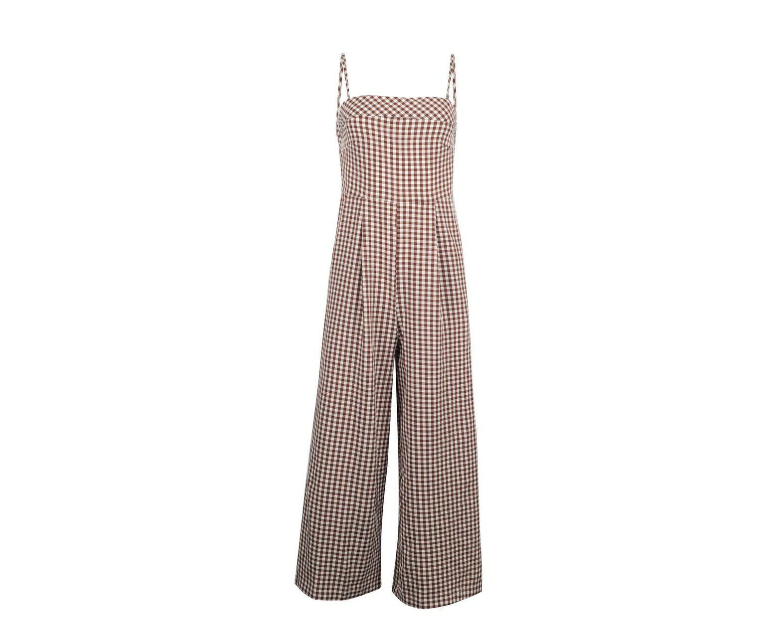 OJAY Women's Gingham Singlet Jumpsuit