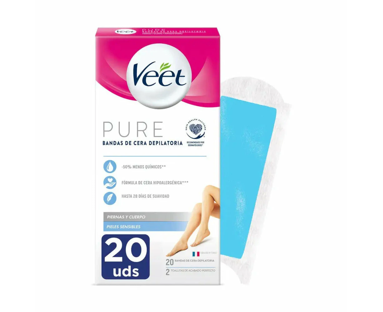 Body Hair Removal Strips Veet Sensitive Skin 20 Units