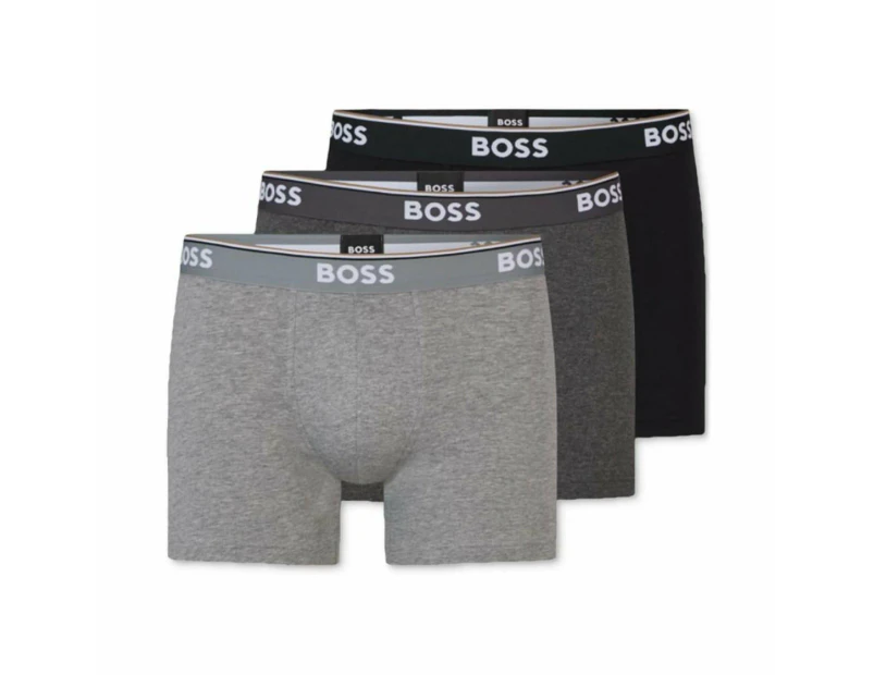 Men's Power 3-Pk. Tipped Logo Waistband Boxer Briefs