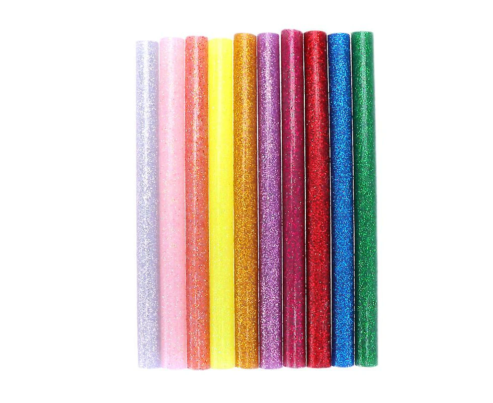 100pcs Glitter Melt Glue Sticks