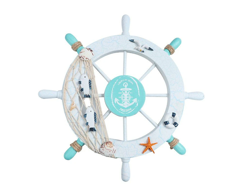 1pcs Wooden Ship Wheel For Home Decor