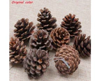 9pcs Gold Pine Cones Baubles - Gold