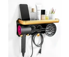 Wall Mounted Hair Dryer Holder with Storage Shelf for Dyson & 99% Models - Bathroom Organizer Shelf