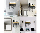 Wall Mounted Hair Dryer Holder with Storage Shelf for Dyson & 99% Models - Bathroom Organizer Shelf