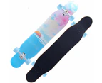 Crocox Adult Longboard Skateboard Complete Youth Beginner Maple Deck Outdoor - Sunrise