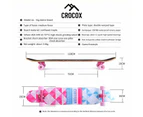 Crocox Adult Longboard Skateboard Complete Youth Beginner Maple Deck Outdoor - Sunrise