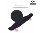 Crocox Adult Longboard Skateboard Complete Youth Beginner Maple Deck Outdoor - Sunrise