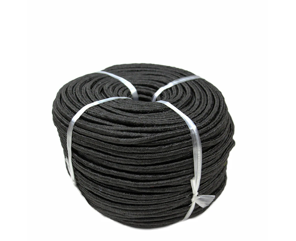 6mm x 100M Polyester Rope Braid Marine Climbing Trailer Winch Black Boat Anchor