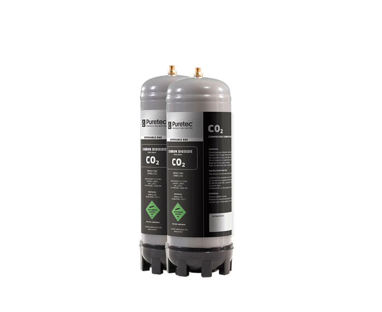 PURETEC Sparq S4 CO2-2 Disposable Gas Cylinder - 2.2 Litres - Twin Pack