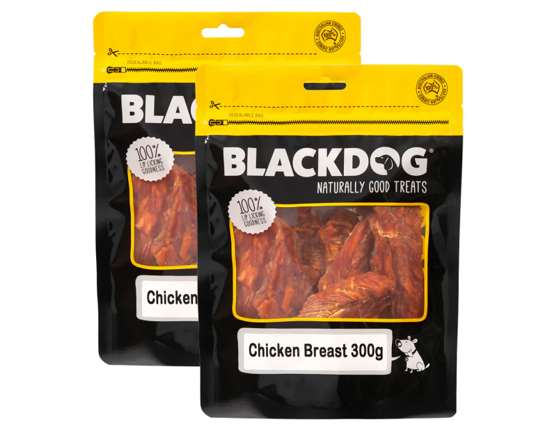 2 x Blackdog Chicken Breast Dog Treats 300g