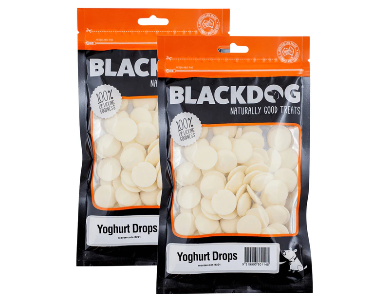 2 x Blackdog Yoghurt Drops Dog Treats 1kg