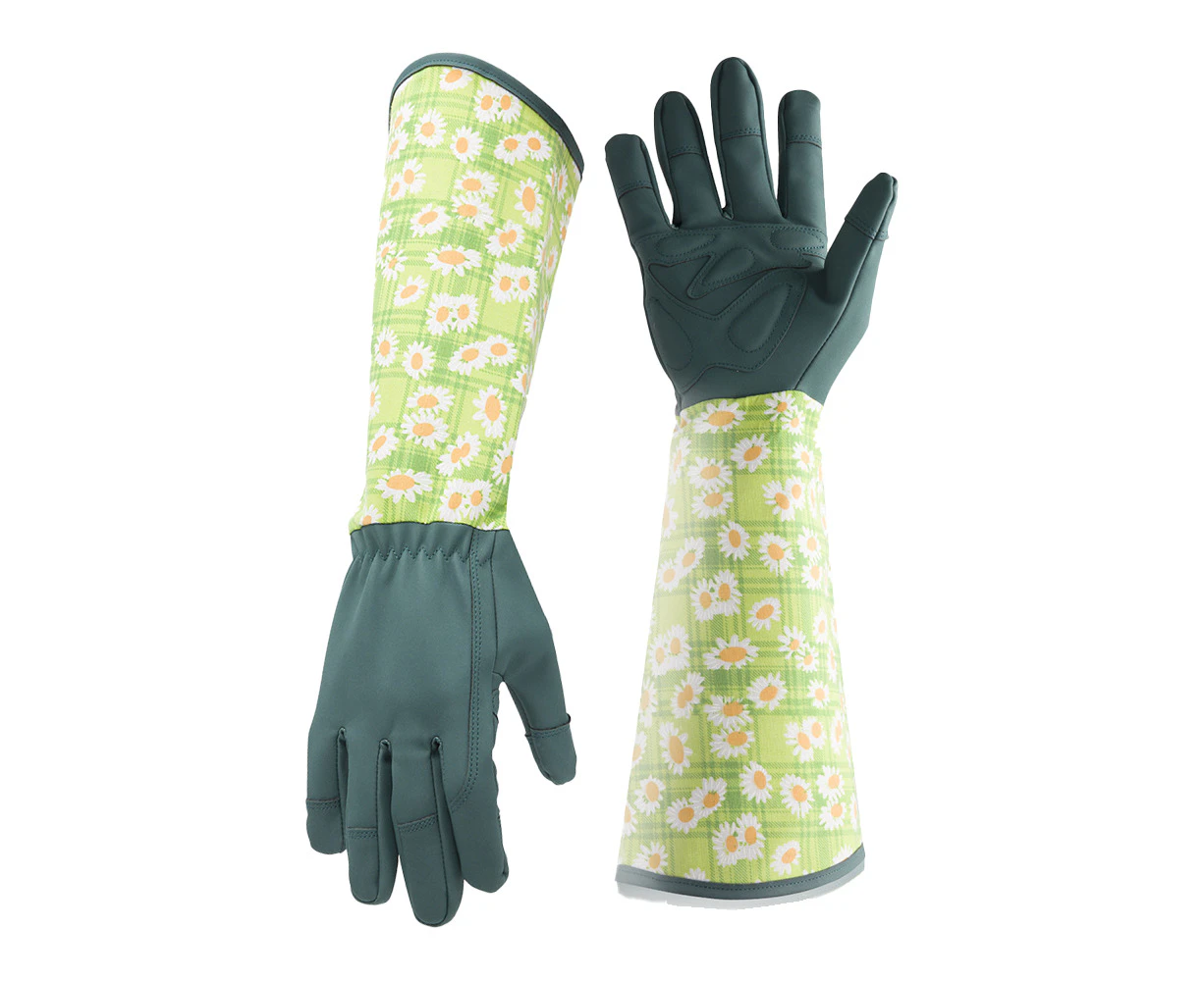 Pair of Gardening Gloves for Women Long Sleeve Thorn-proof Prunching Garden Gloves Gardening Accessories - Dark Green