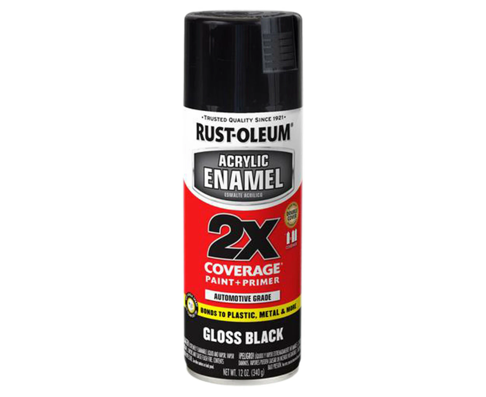 Multi Bundle Rust-Oleum Automotive 2X Acrylic Enamel Top Coat Spray Paint 340g - Gloss Black x 6