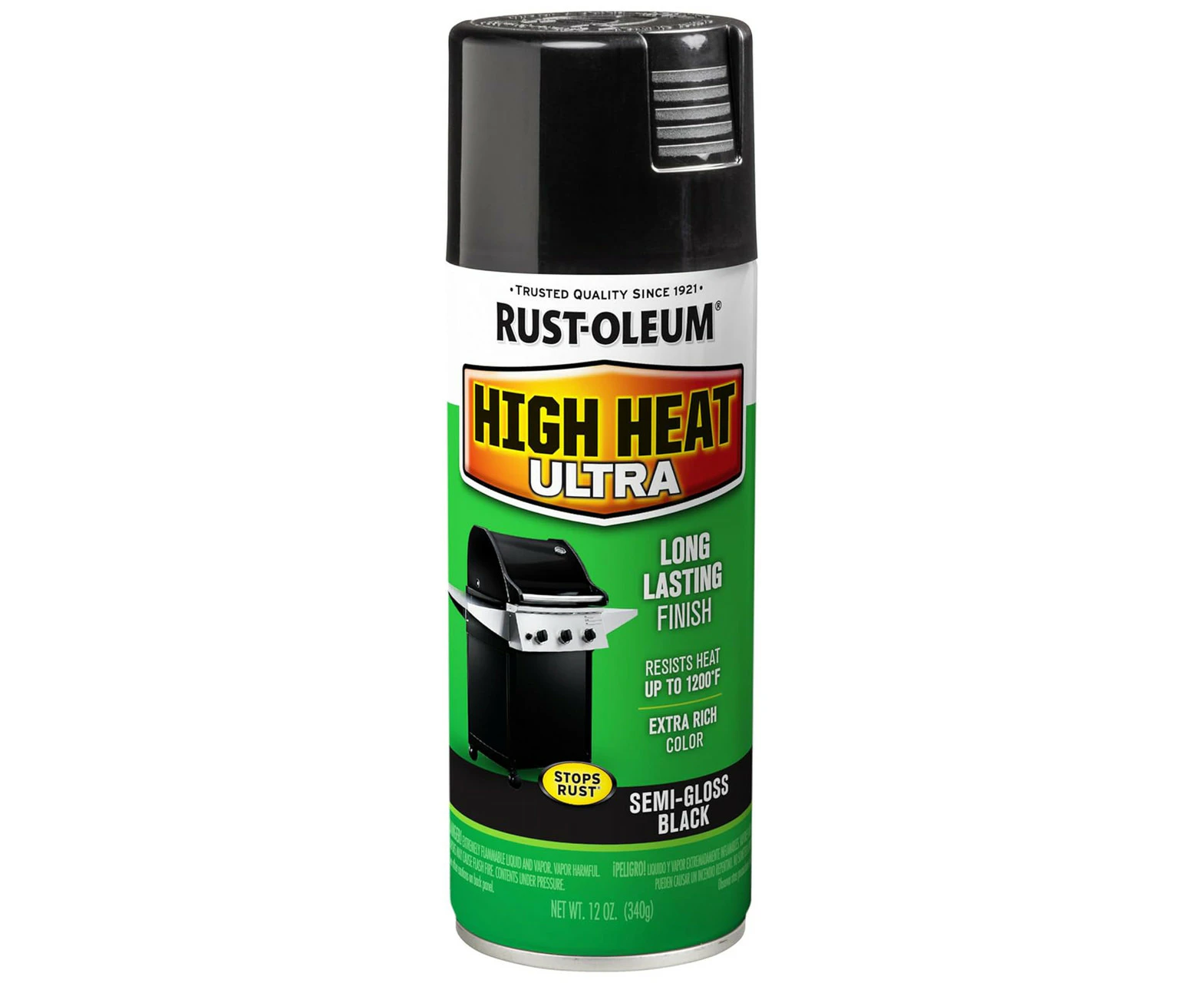 Multi Bundle Rust-Oleum Specialty High Heat Ultra Enamel Spray 340g Semi-Gloss Black x 6