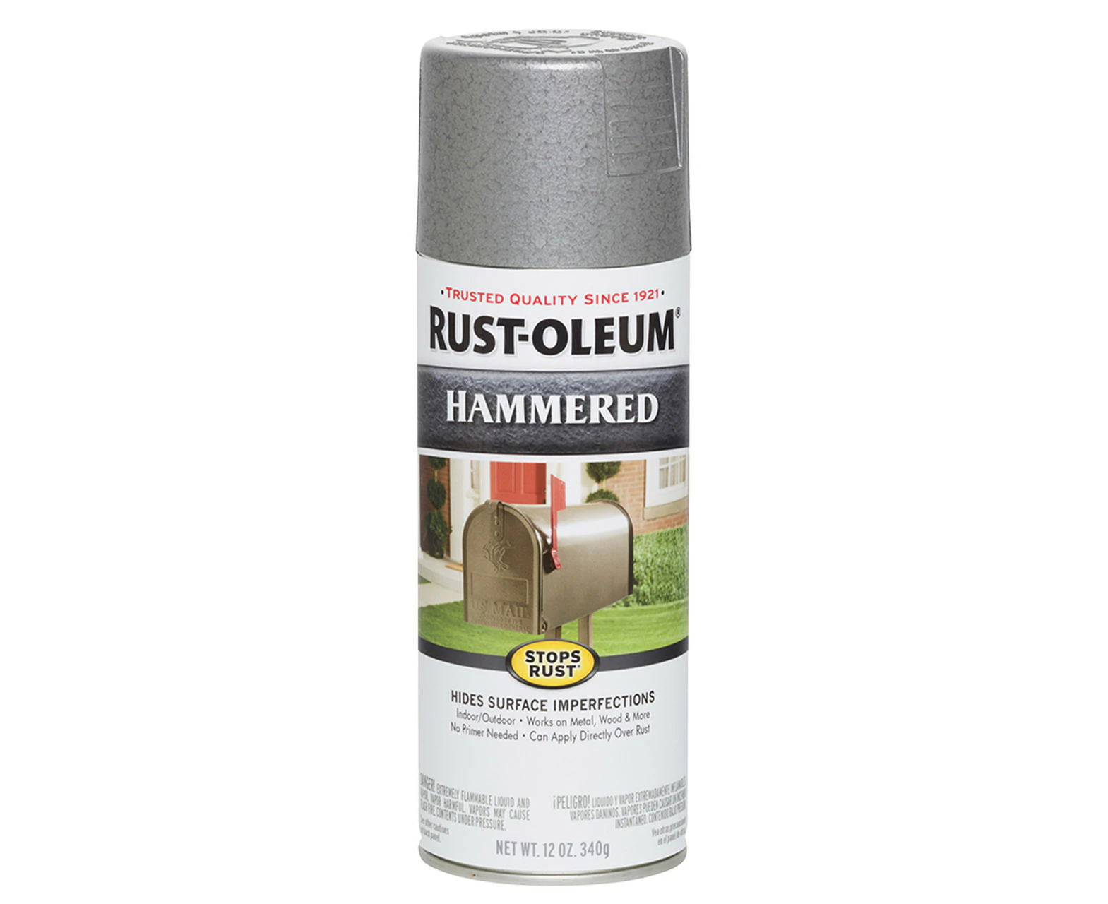 Multi Bundle Rust-Oleum Stops Rust Hammered Spray 340g Silver x 6