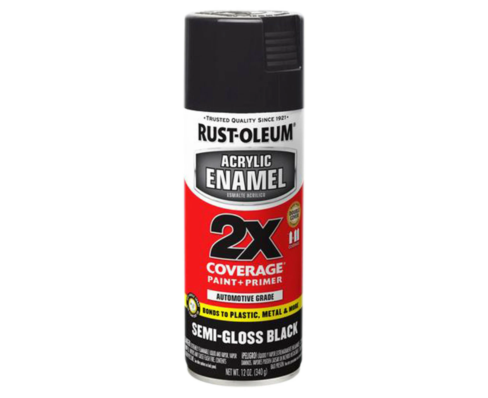 Multi Bundle Rust-Oleum Automotive 2X Acrylic Enamel Top Coat Spray Paint 340g - Semi Gloss Black x 6