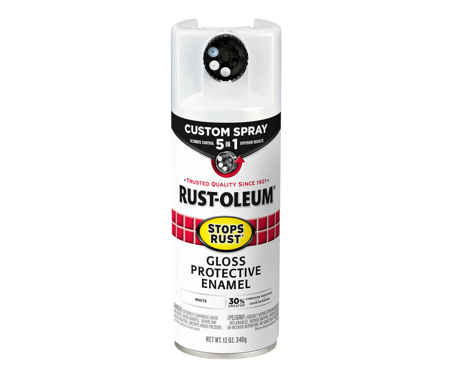 Multi Bundle Rust-Oleum Stops Rust Custom Spray 5 In 1 Spray Paint 340g Gloss White x 6