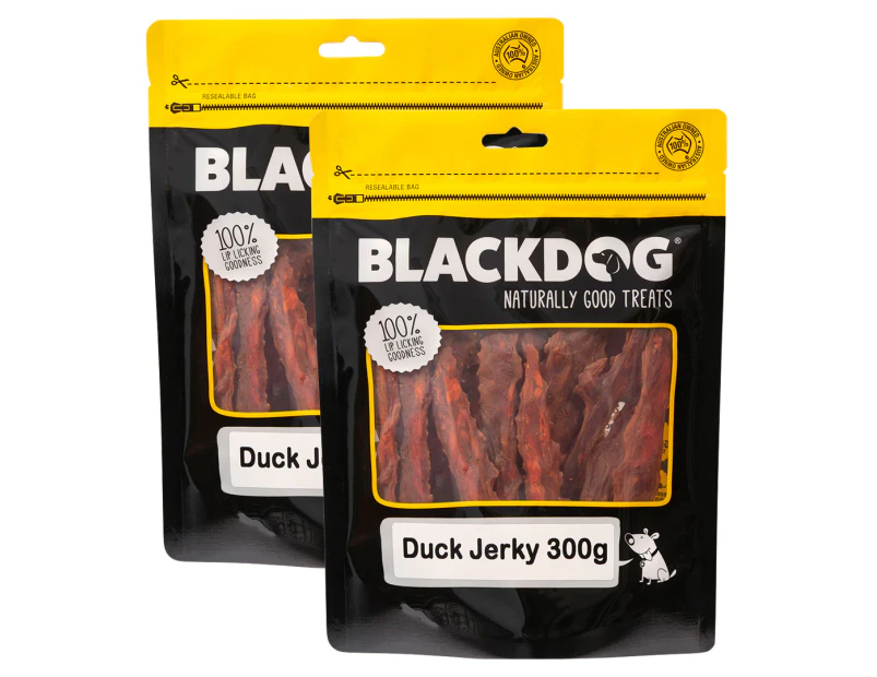 2 x Blackdog Duck Jerky Dog Treats 300g