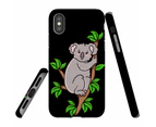 For iPhone XS Max Case Tough Protective Cover Koala Illustration