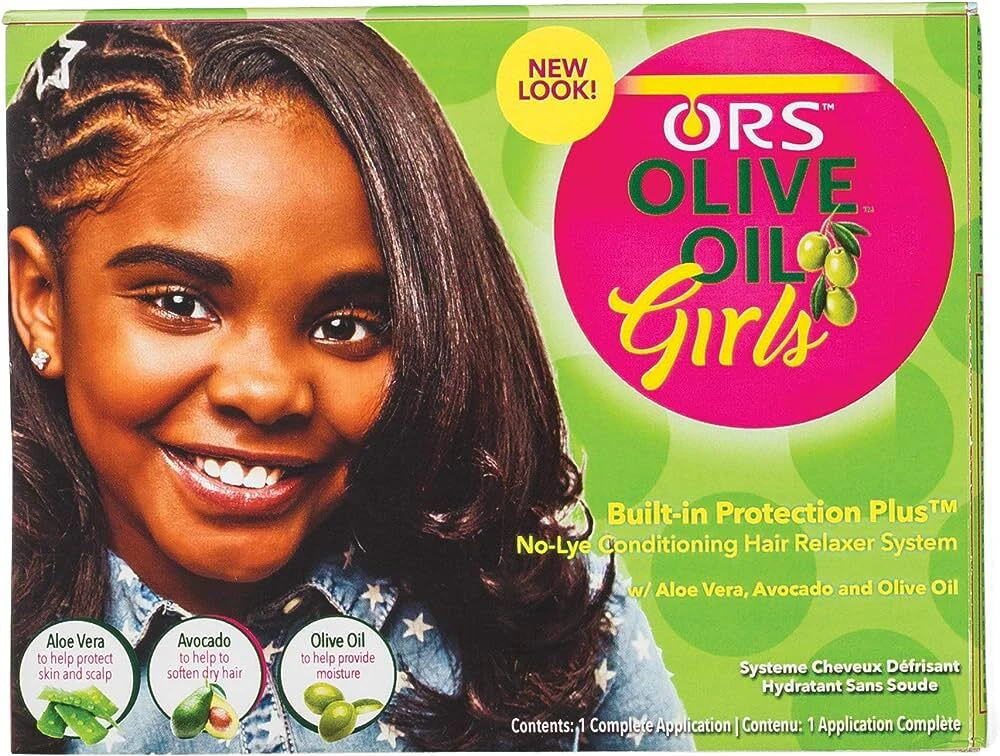 ORS Olive Oil Girls No-Lye Conditioning Hair Relaxer System 1 Application