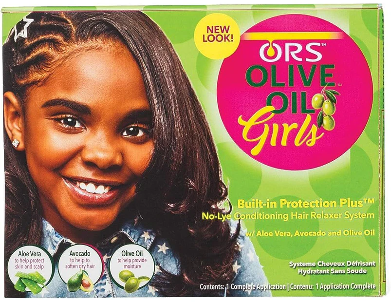 ORS Olive Oil Girls No-Lye Conditioning Hair Relaxer System 1 Application