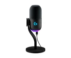 Logitech Yeti GX Dynamic RGB Desktop Gaming Microphone USB-C to USB-A 2-Year Limited Hardware Warranty