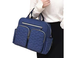 Large Mummy Changing Shoulder Travel Bag Hospital Baby Nappy Tote Handbag-Dark Blue