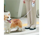 RGB 5M Extendable Retractable Pet Leash LED Training Lead Rope Dog Leash-Purple