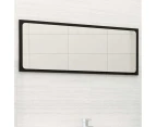 Bathroom Mirror Black 90x1.5x37 cm Chipboard