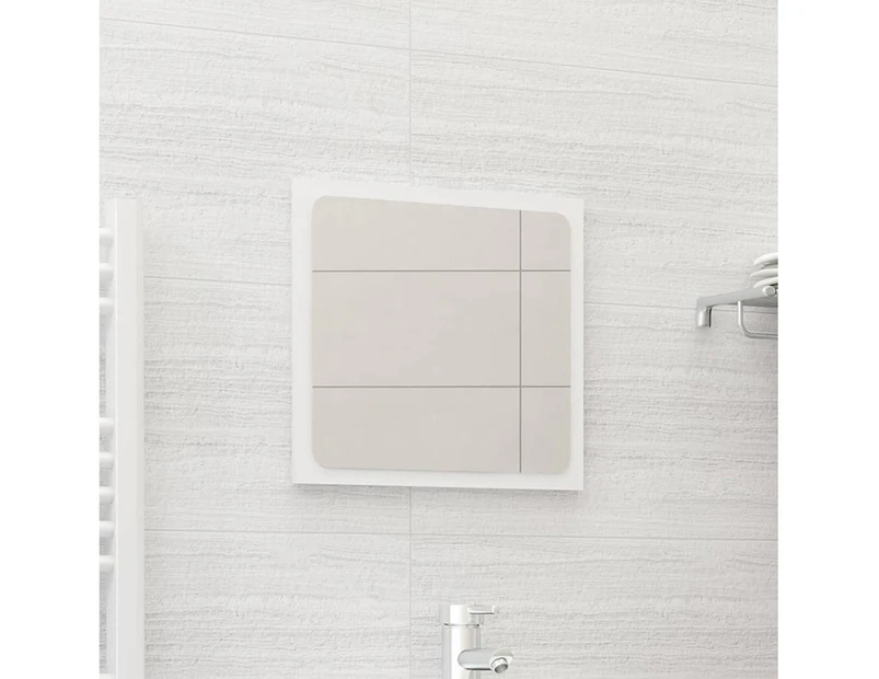 Bathroom Mirror White 40x1.5x37 cm Chipboard