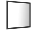 LED Bathroom Mirror Grey 40x8.5x37 cm Chipboard