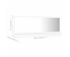 Bathroom Mirror White 100cm Chipboard