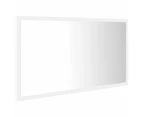 LED Bathroom Mirror White 80x8.5x37 cm Chipboard