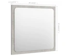 Bathroom Mirror Concrete Grey 40x1.5x37 cm Chipboard