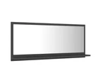 Bathroom Mirror Grey 90cm Chipboard