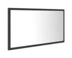 LED Bathroom Mirror Grey 80x8.5x37 cm Chipboard