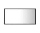 LED Bathroom Mirror Grey 80x8.5x37 cm Chipboard