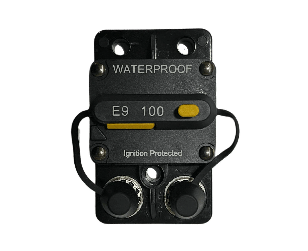 Exotronic 100A Surface Mount Waterproof DC Circuit Breaker - Side by Side