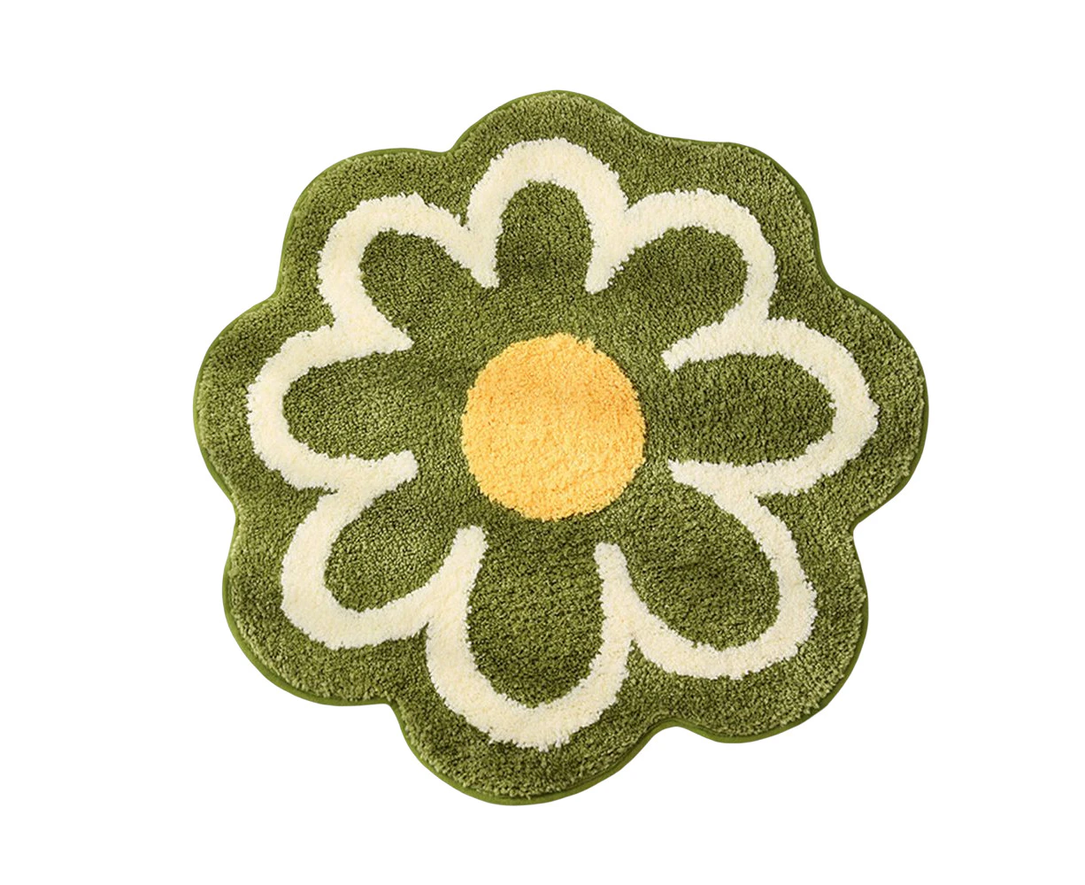 65cm*65cm Floral Bath Mats Strong Water Absorbent Bathroom Pad Restroom Accessory