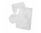 3pcs Bathroom Toilet Carpet Set Thickening Absorbent Floor Mat Complement Your Bathroom Decor